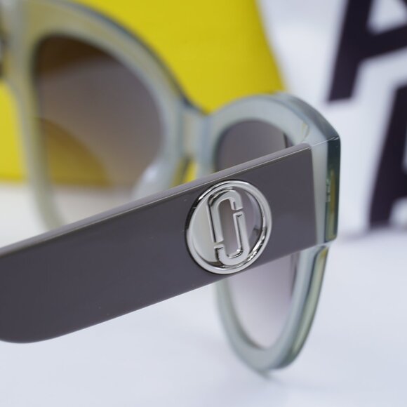 Marc Jacobs MARC 697/S 06CR 9O Cat Eye Sunglasses - Sage\Dark Grey Gradient - Picture 5 of 9